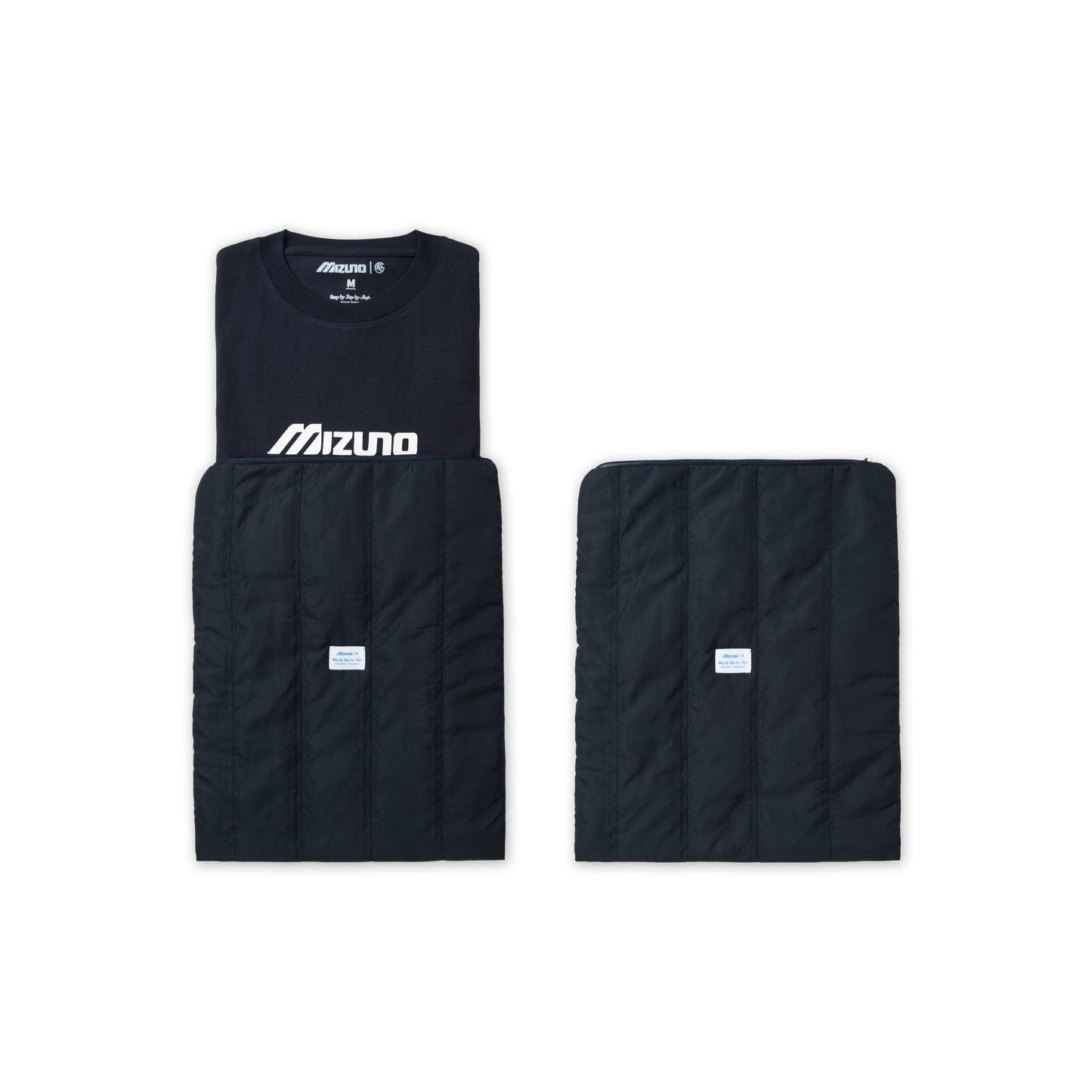 GREENHOUSE x Mizuno "Step by Step by Step" SERIES PRINT TEE BLUE