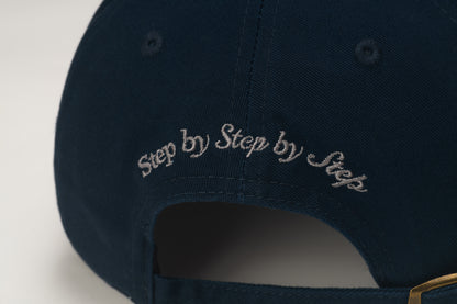 GREENHOUSE x Mizuno "Step by Step by Step" SERIES Relaxed  BASKETBALL CAP BLUE