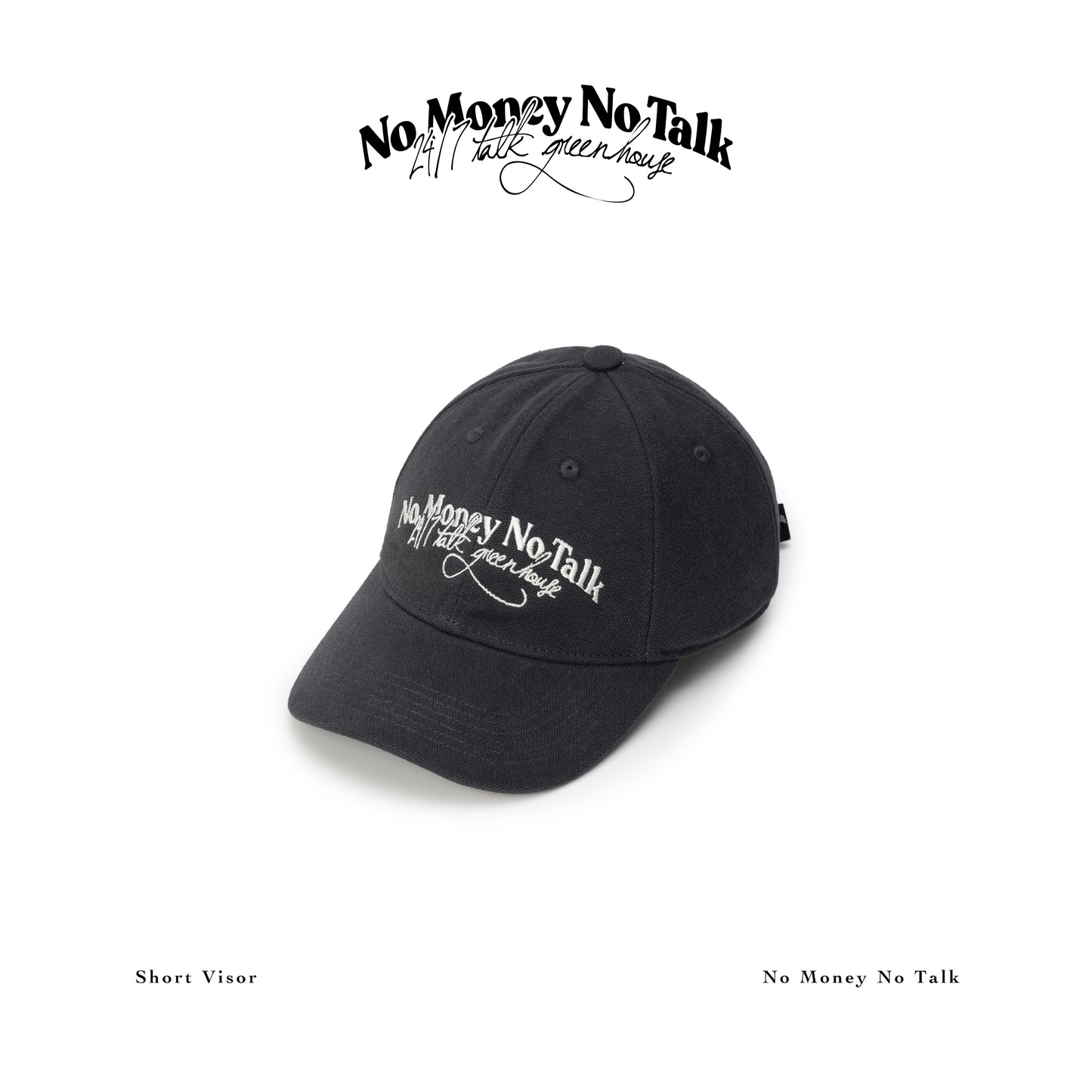 GREENHOUSE x 24/7TALK "NO MONEY NO TALK" SERIES BASKETBALL CAP BLUE