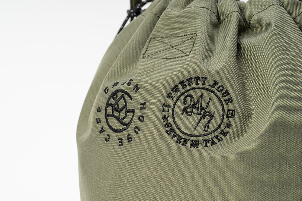 GREENHOUSE x 24/7TALK "NO MONEY NO TALK" SERIES URBAN OUTDOOR BAG IN EXCLUSIVE GREEN CORDURA