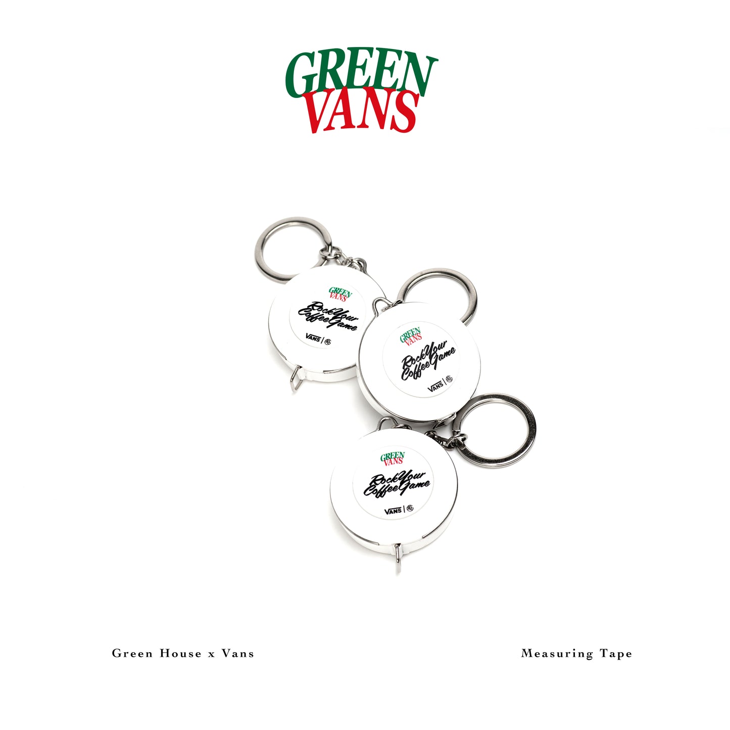 GREEN HOUSE “GREEN VANS” Small Tape Measure.