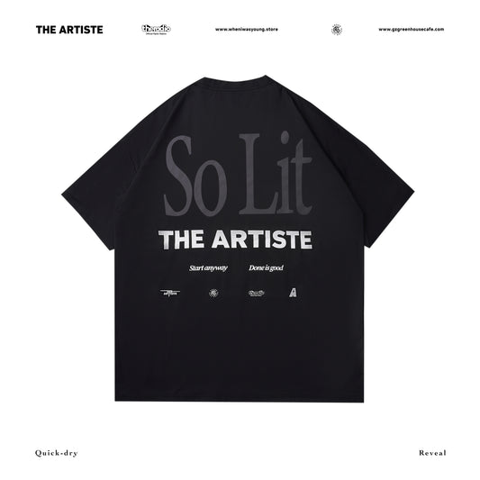 So Lit Quick-Dry Reveal T-Shirt Black