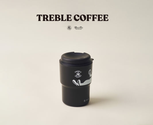 TREBLE COFFEE Portable Eco-Friendly Cup (Black)