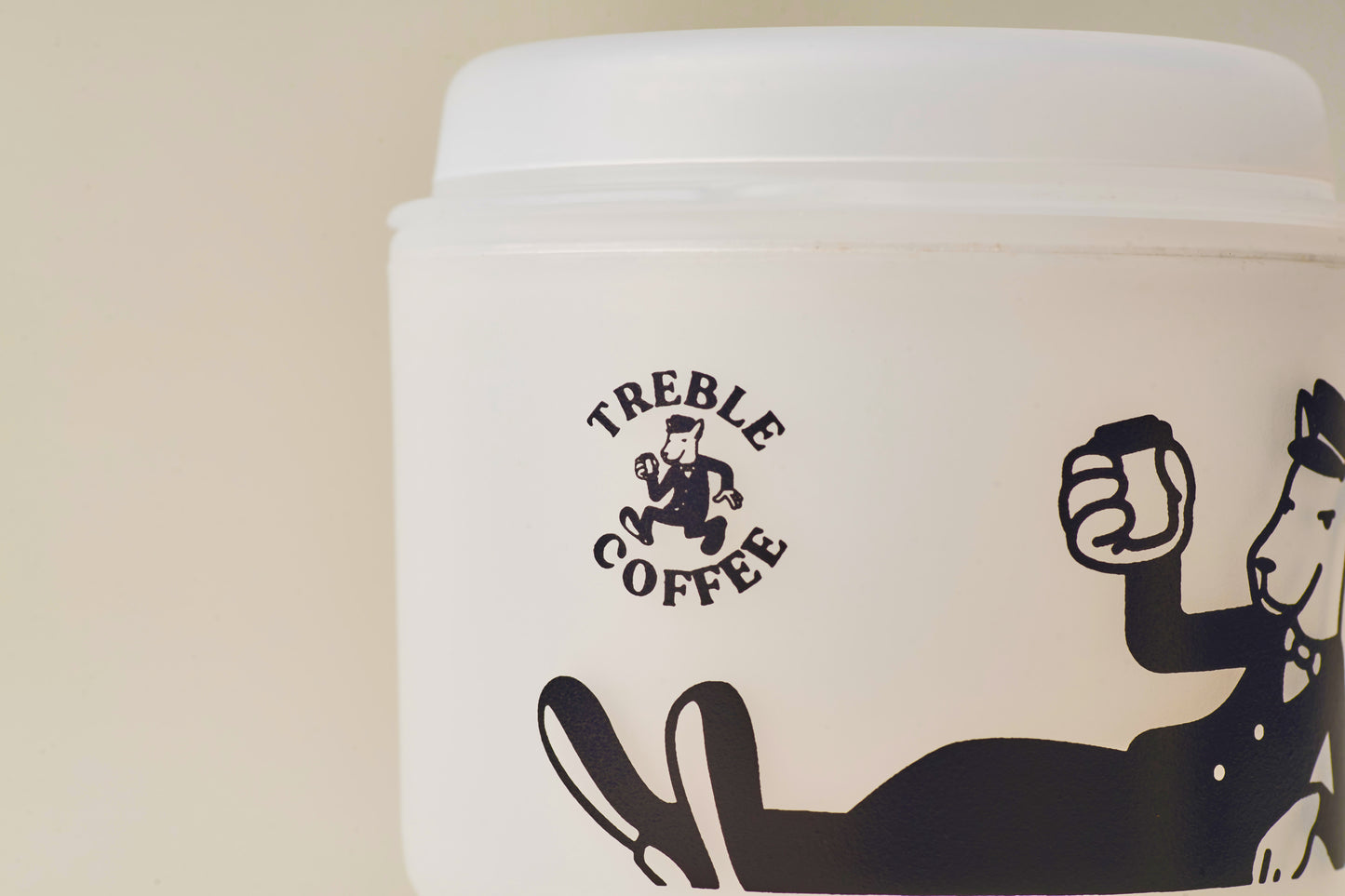 TREBLE COFFEE Portable Eco-Friendly Cup (Clear)