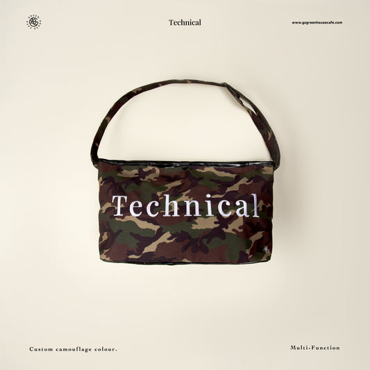 Technical Camouflage Shoulder Bag