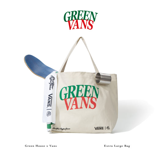 GREEN HOUSE “GREEN VANS” Series Oversized Canvas Tote