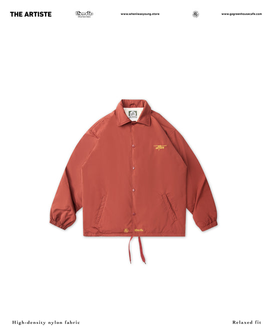 A Classic Coach Jacket Reframed Through THE ARTISTE Lens-RED