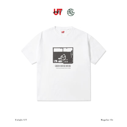 UNIQLO X GREEN HOUSE  “GREEN HOUSE HOURS”  WINDOW TEE