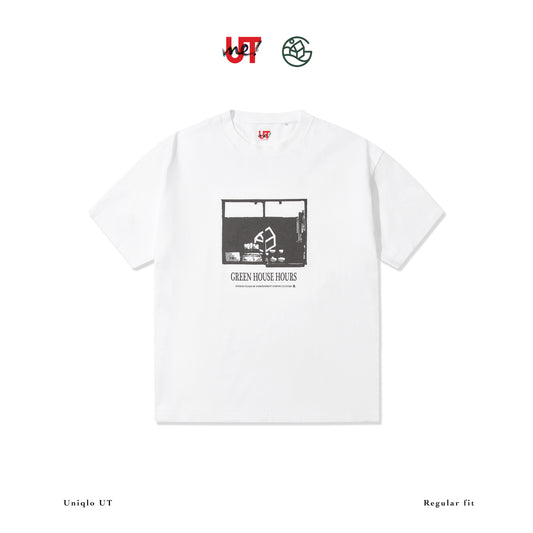 UNIQLO X GREEN HOUSE  “GREEN HOUSE HOURS”  WINDOW TEE