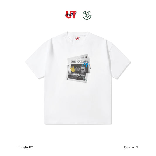 UNIQLO X GREEN HOUSE  “GREEN HOUSE HOURS” PAPER TEE