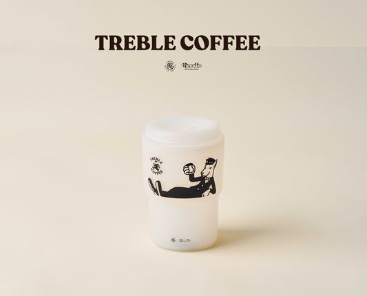 TREBLE COFFEE Portable Eco-Friendly Cup (Clear)