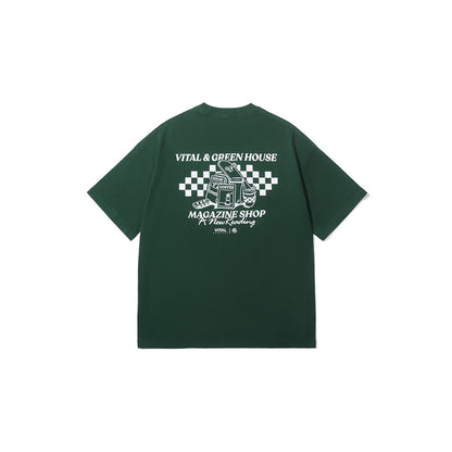 【MAGAZINE SHOP】Series Tee Olive Green Green House X VANS X VITAL